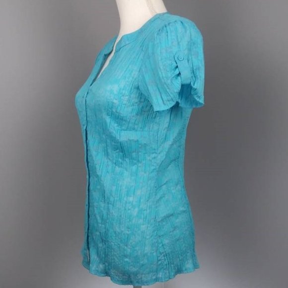 Laura Scott Button-up Blouse Size Medium - Picture 2 of 5